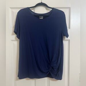 Old Navy athletic ruched navy short sleeved top
